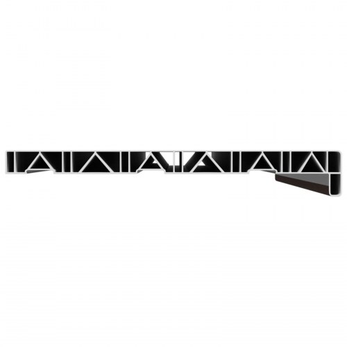 Vindueskarm Brun træ 80 x 30 x 4,5 cm PVC