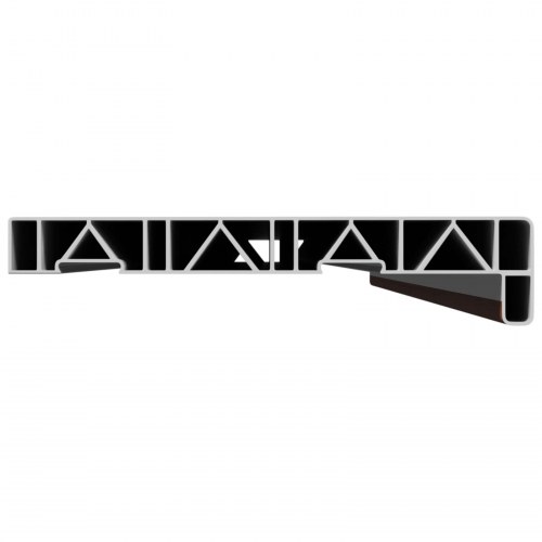 Vindueskarm Brun træ 140 x 20 x 4,5 cm PVC