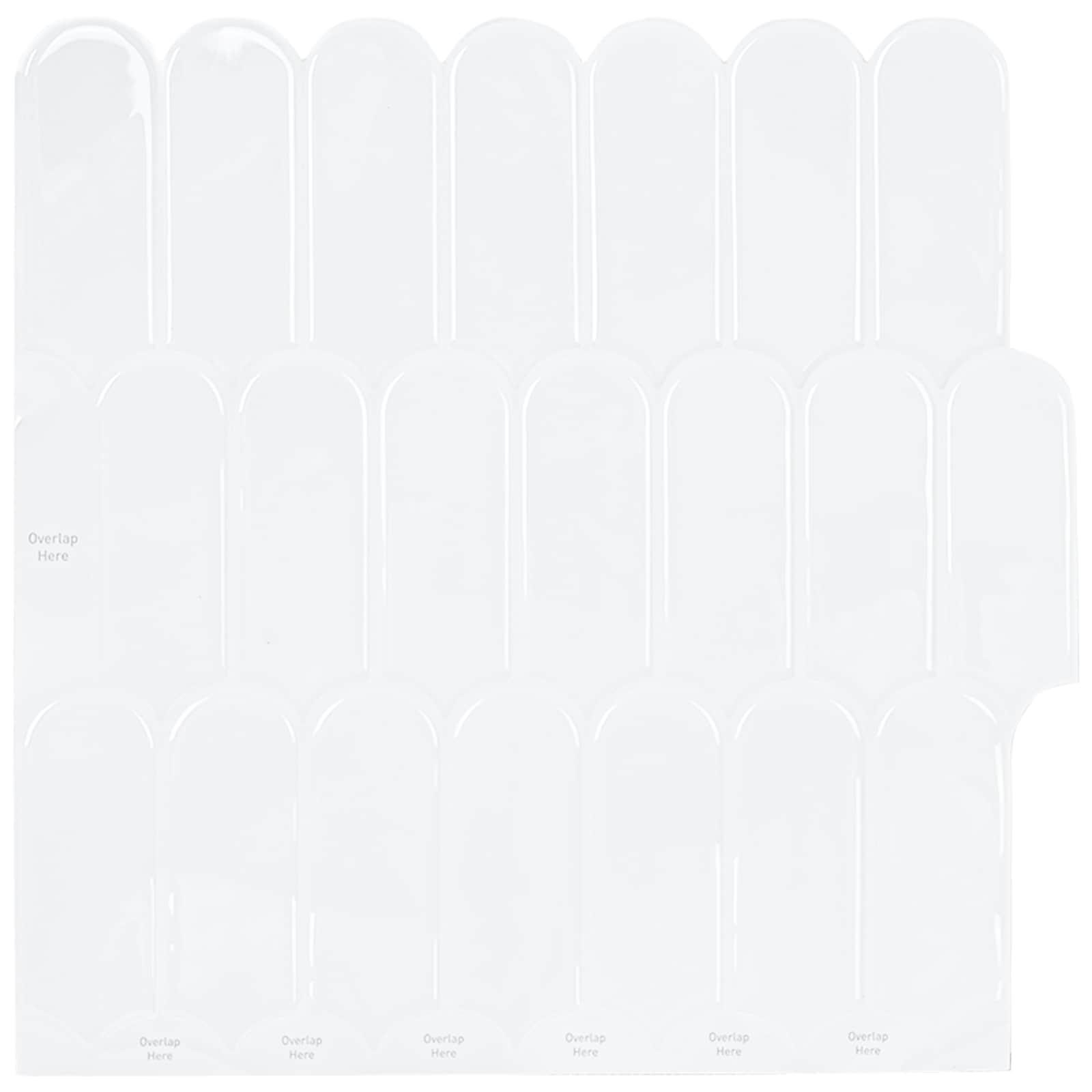 Fjerflise 50 stk Hvid 30 x 30 cm Polyurethan og PET