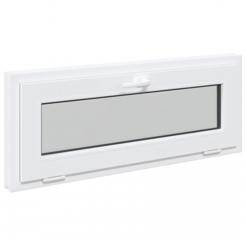 Kældervindue RISOR 100 x 40 cm PVC og glas Hvid