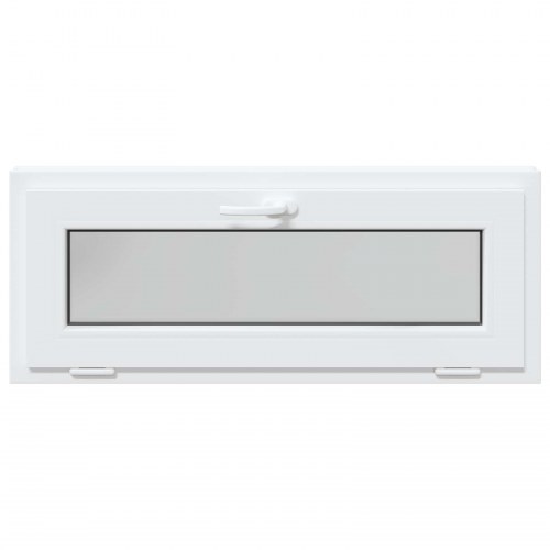 Kældervindue RISOR 100 x 40 cm PVC og glas Hvid