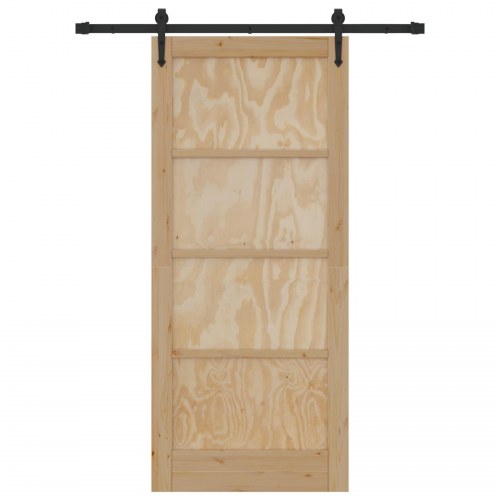 Skydedør ORKDAL Naturfarvet 86 x 198,5 cm Massivt fyrretræ