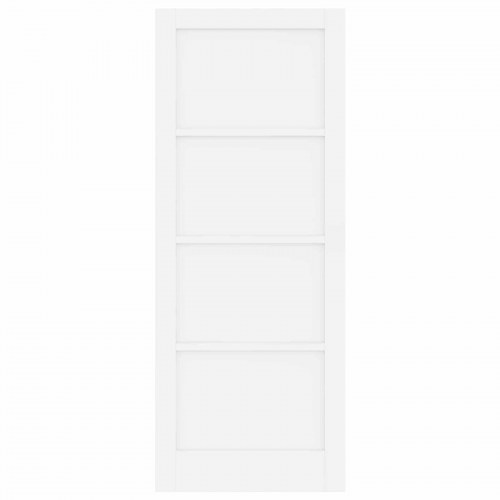 Indvendig skydedør hvid 83 × 211 cm i krydsfiner