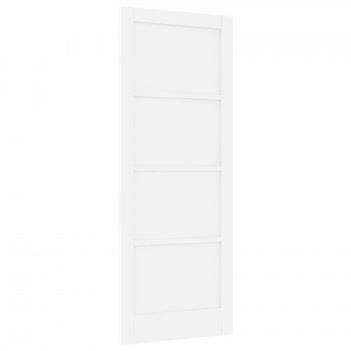 Indvendig skydedør hvid 83 × 211 cm i krydsfiner