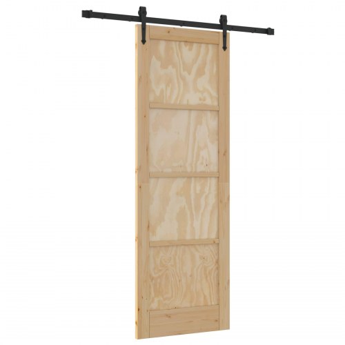 Skydedør ORKDAL Naturfarvet 73,5 x 211 cm Massivt fyrretræ