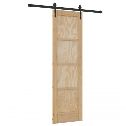 Skydedør ORKDAL Naturfarvet 61 x 198,5 cm Massivt fyrretræ