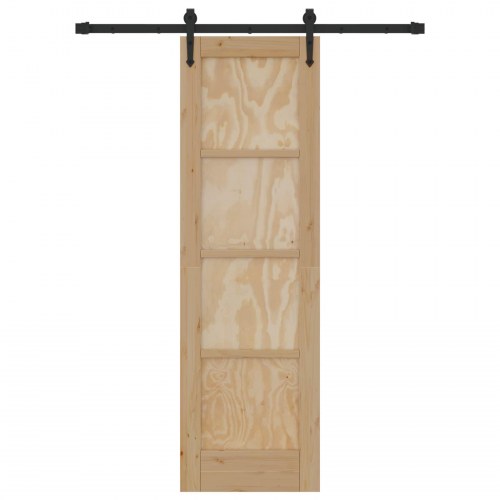 Skydedør ORKDAL Naturfarvet 61 x 198,5 cm Massivt fyrretræ