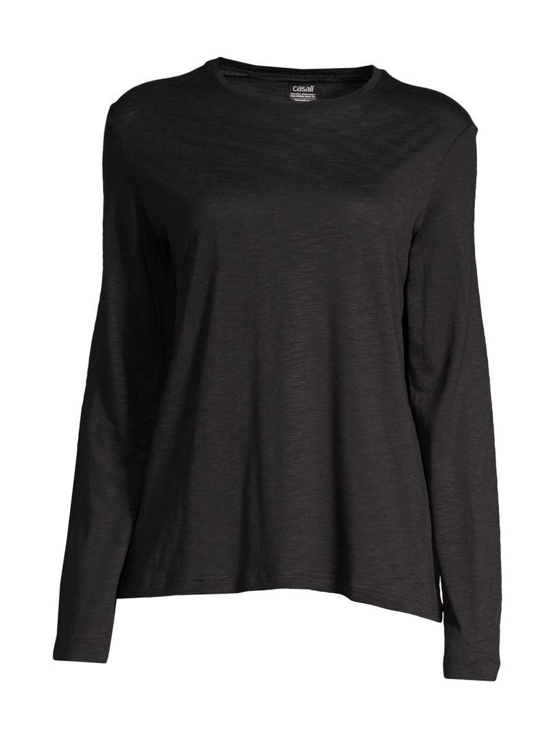 Casall Soft Texture træningsbluse til kvinder - sort