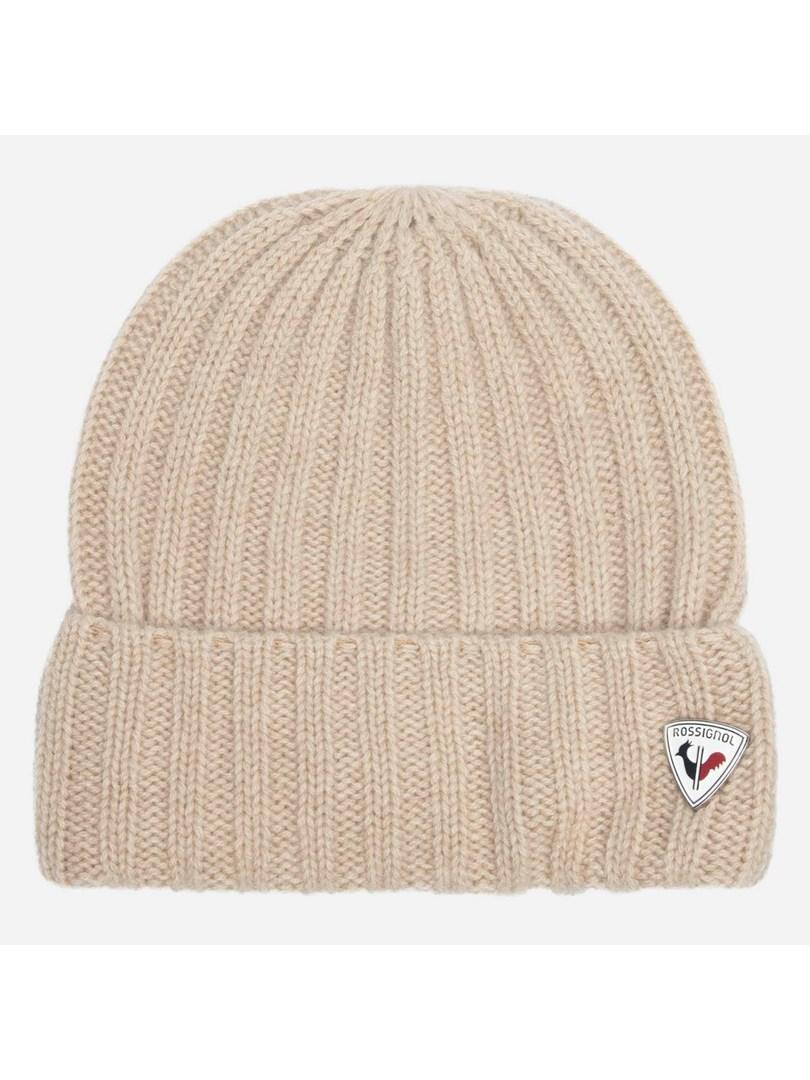 Rossignol W Diana hue - ribstrikket beanie i beige