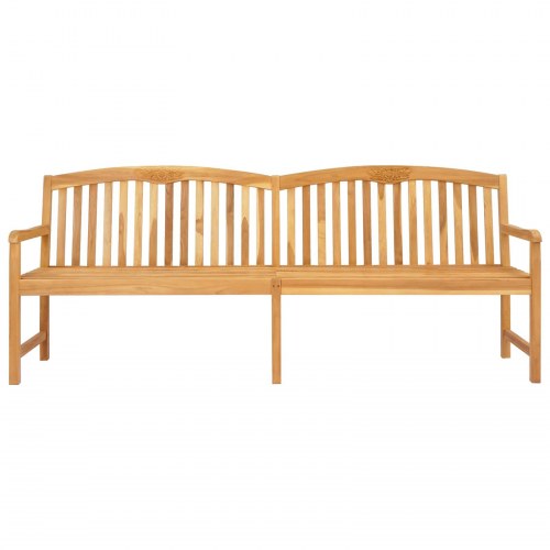 Håndskåret Rosenbænk Naturfarvet 228 x 60 x 90 cm
