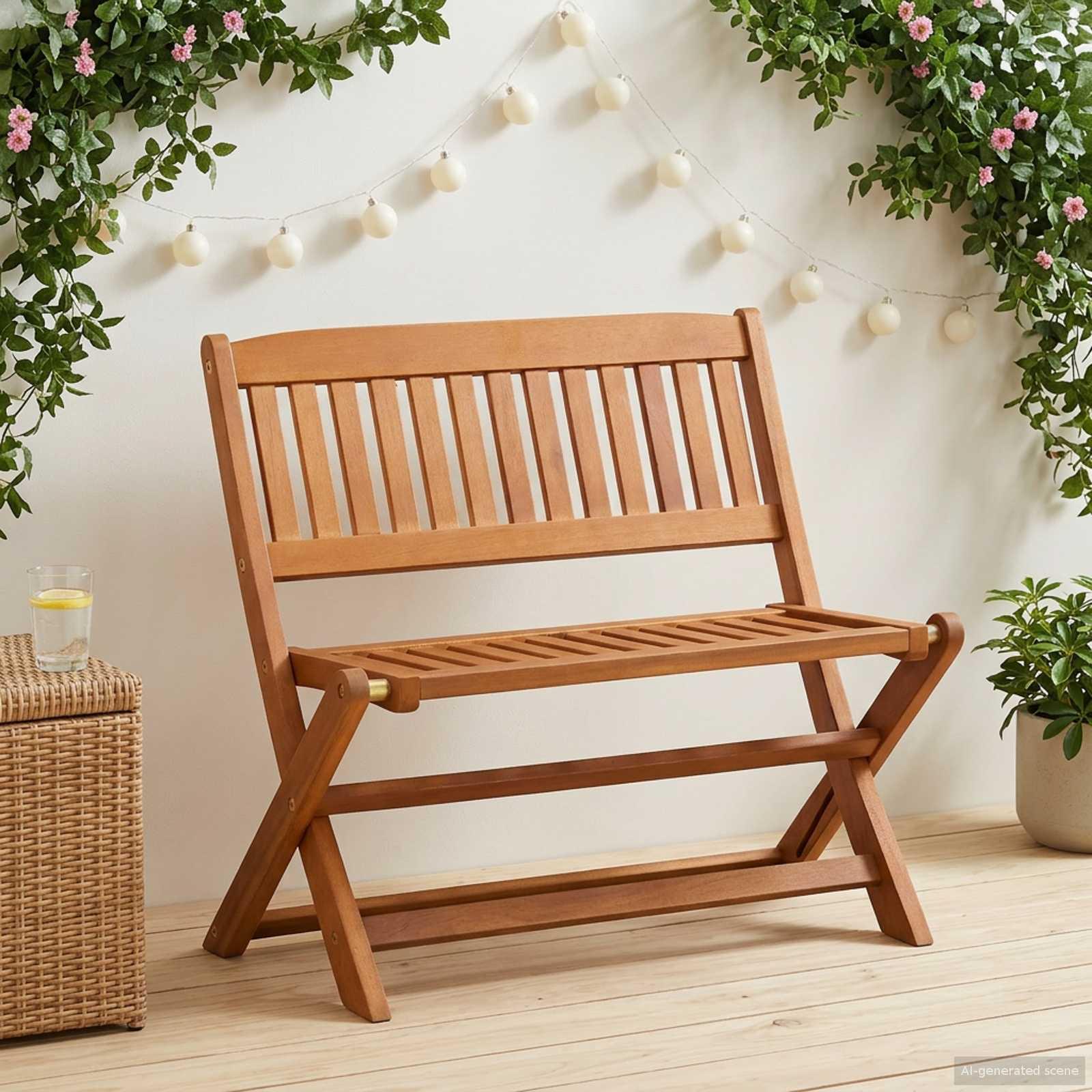 Børnebænk Brun 61 x 38 x 57 cm Massiv Eucalyptus Træ