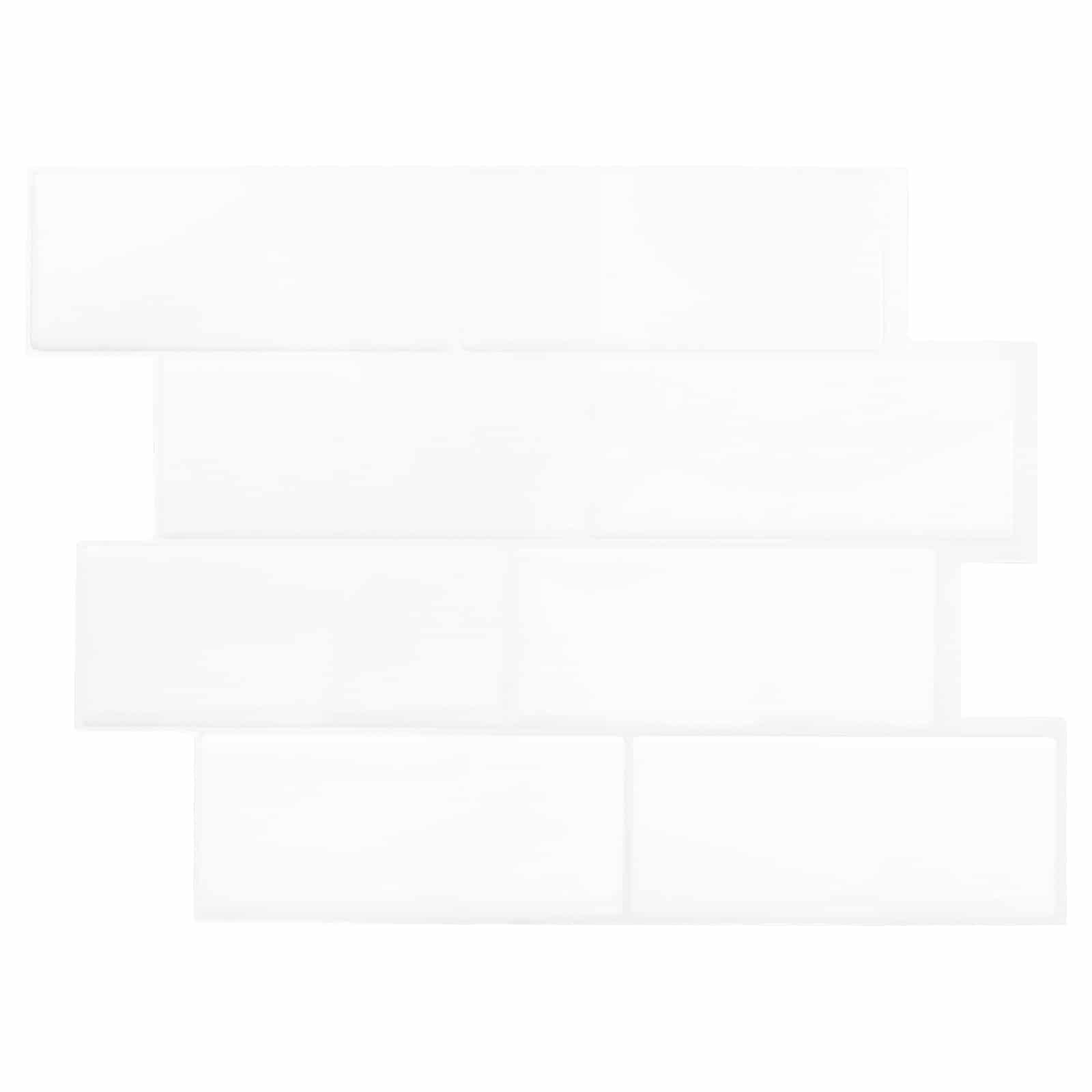 Subway flise 10 stk Hvid 29 x 21 cm Polyurethan og PET