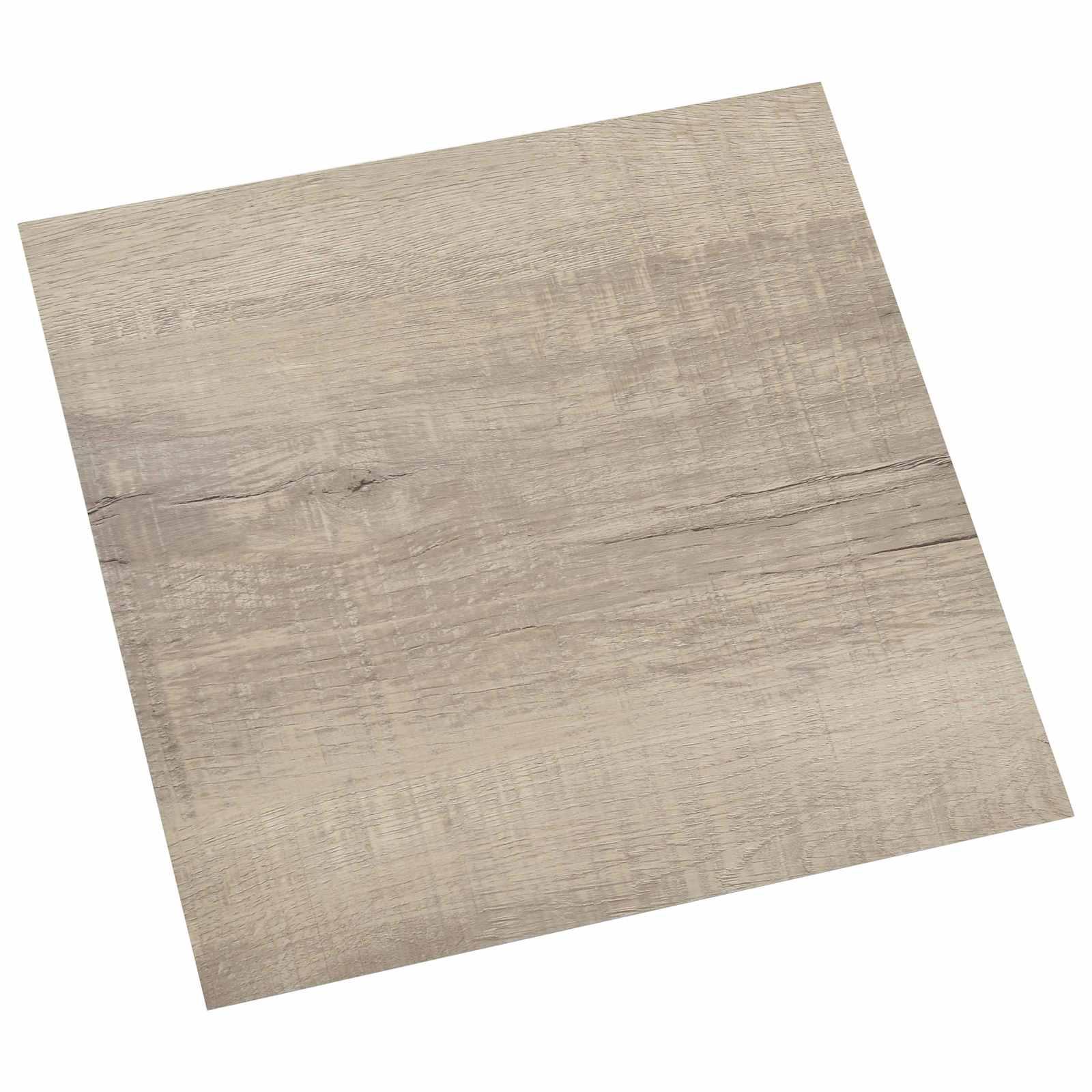 Selvklæbende PVC gulvplanker 30,5 × 30,5 cm - 20 stk, gammelt træ