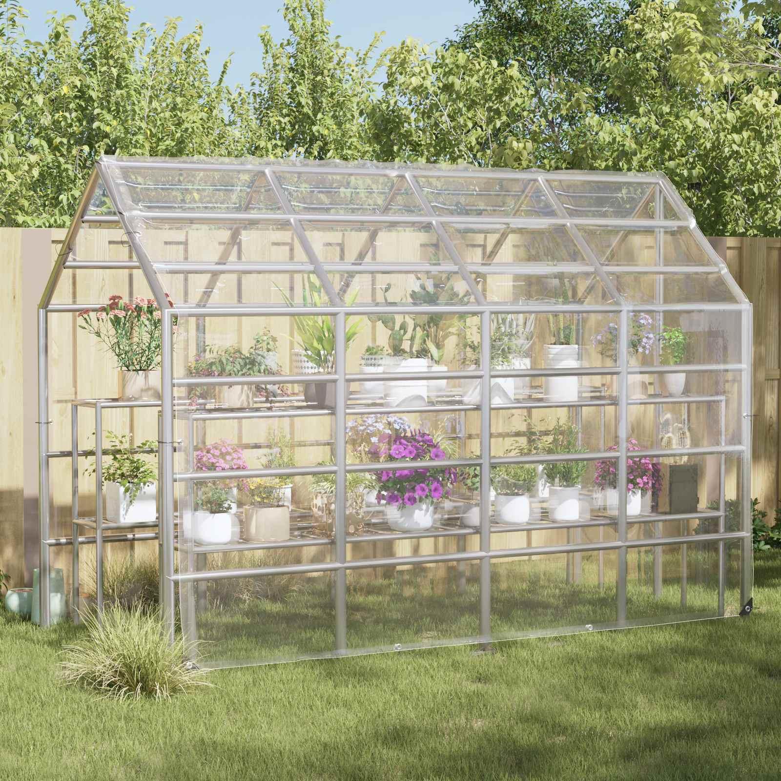 Planteovertræk Transparent 5 × 3,5 m PVC