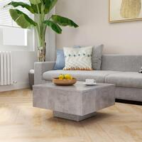 Sofabord 60x60x31,5 cm spånplade betongrå