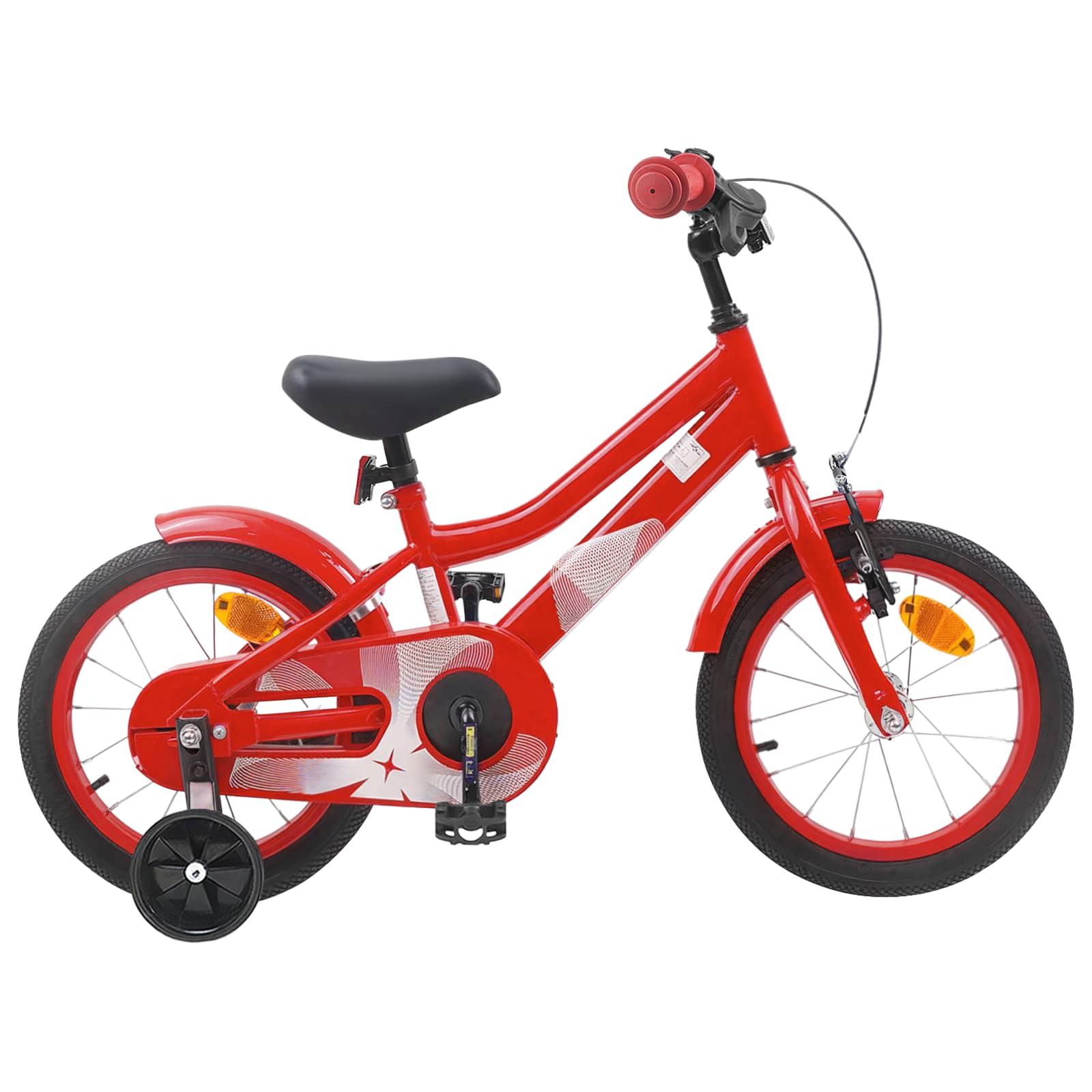 Børnecykel 16 tommer til 4-6 år gamle Rød