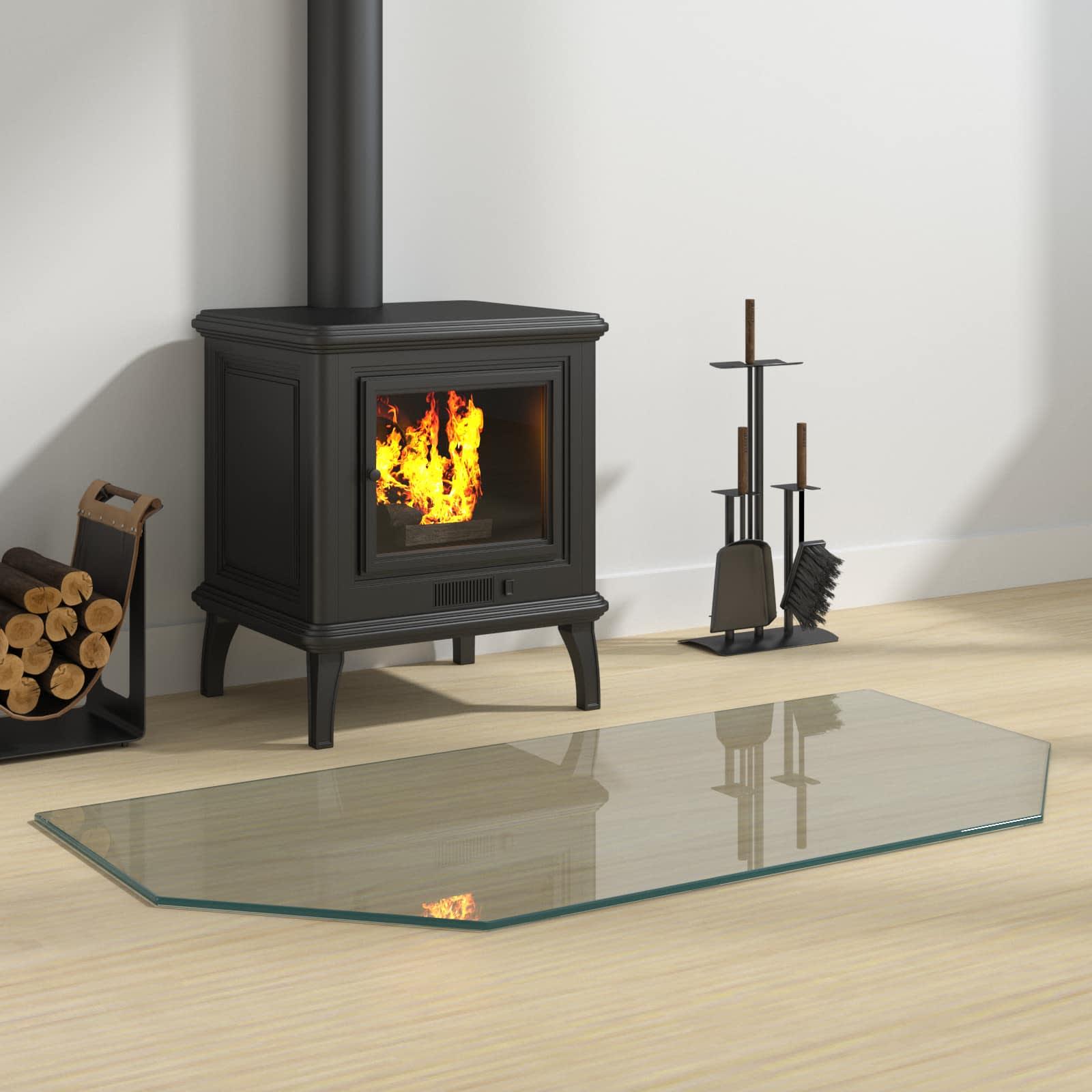 Pejs glasplade - transparent hærdet glas 100 × 50 cm