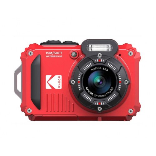 Kodak Pixpro WPZ2 kompaktkamera - vandtæt til 15 m, stødresistent, rød