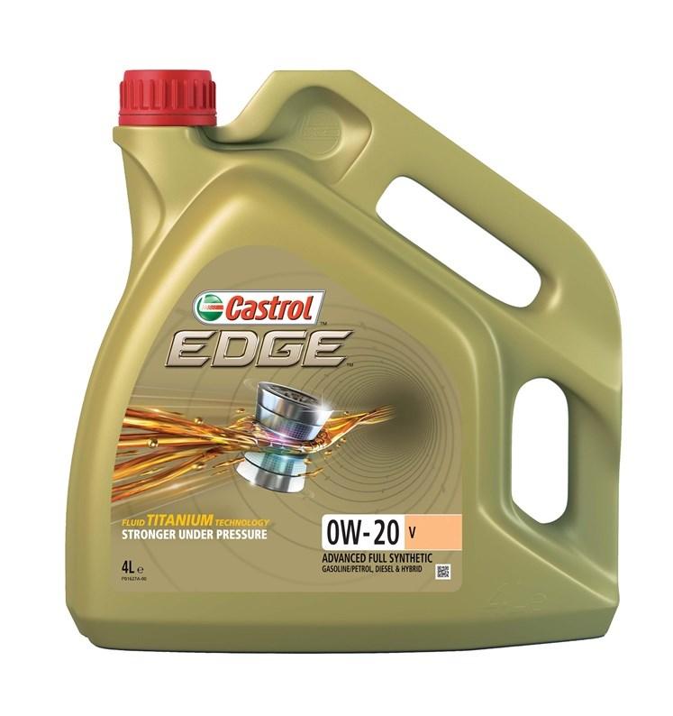 Castrol Edge 0W-20 motorolie - 4 l fuldsyntetisk