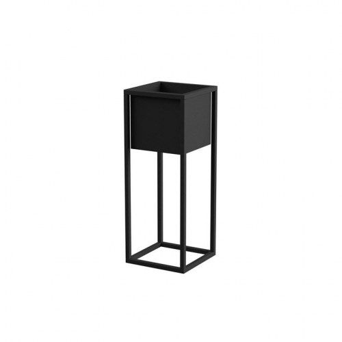 Planteskjuler på stativ - Nantes S, sort, 23 × 23 × 60 cm