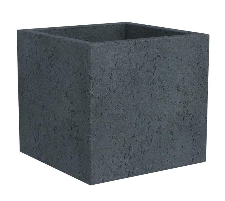 C-Cube 240 udendørs plantekumme - fritstående plast, sort