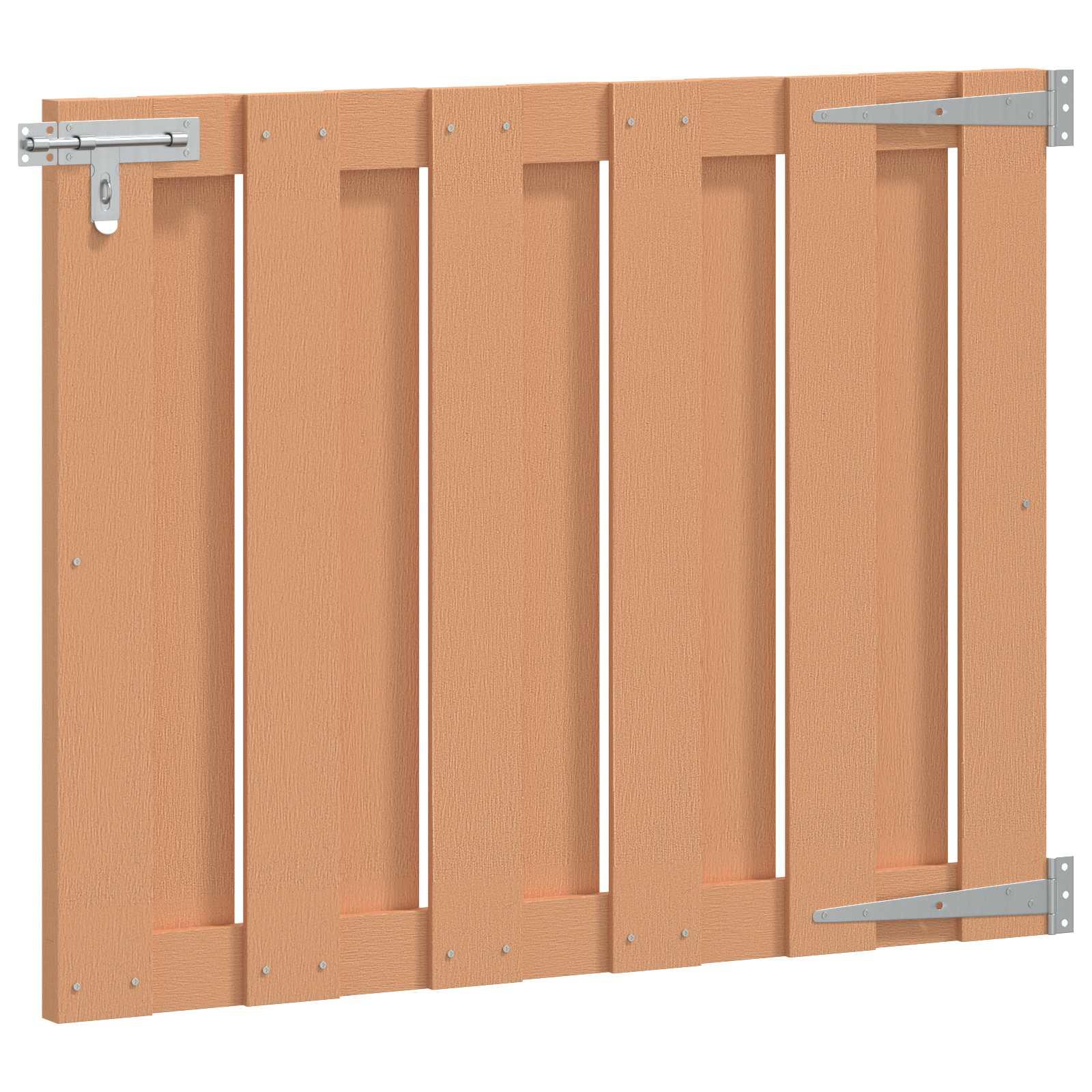 Haveport 100 x 80 cm i WPC og aluminium - brun
