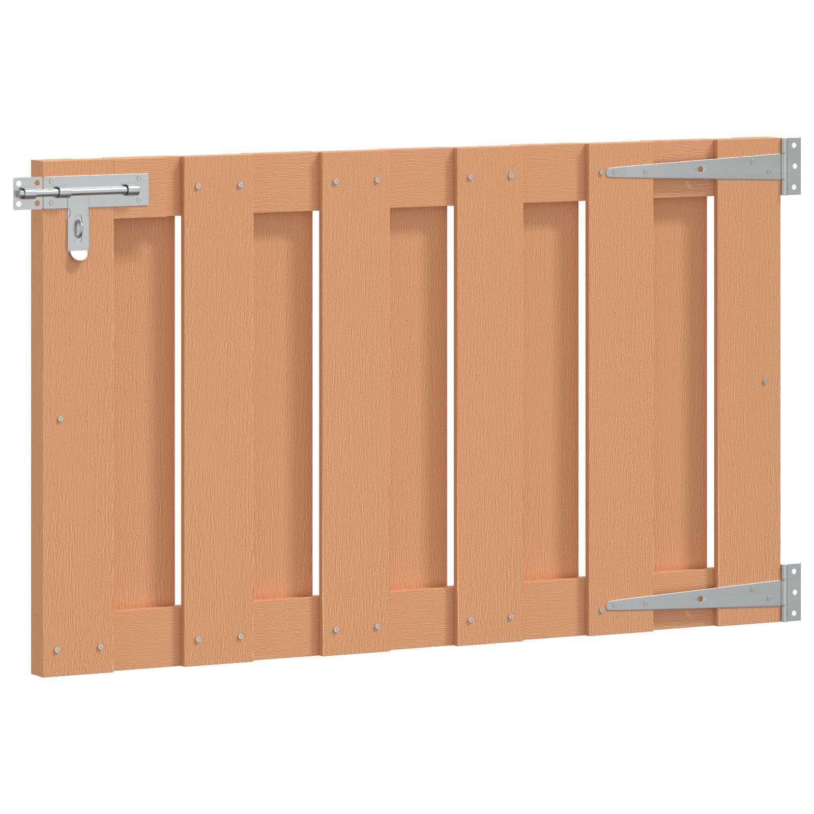Haveport 100 × 60 cm i WPC og aluminium - brun