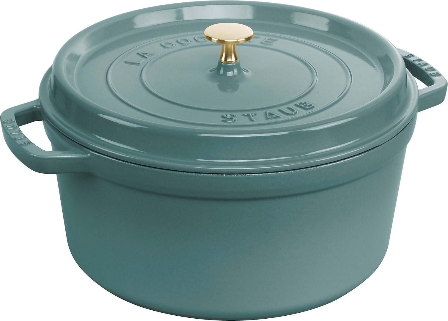 STAUB La Cocotte støbejernsgryde, rund 2,2 l - eukalyptus