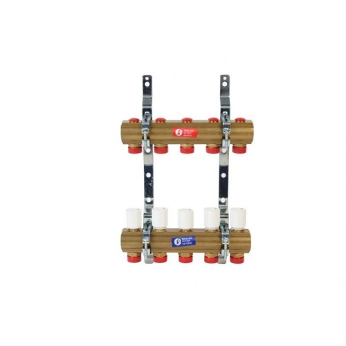 Fordeler R553D - 1" x 3/4" - 4 kredse (manifold)