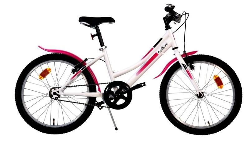 Børnecykel 20" - stålstel, V-bremser, pige