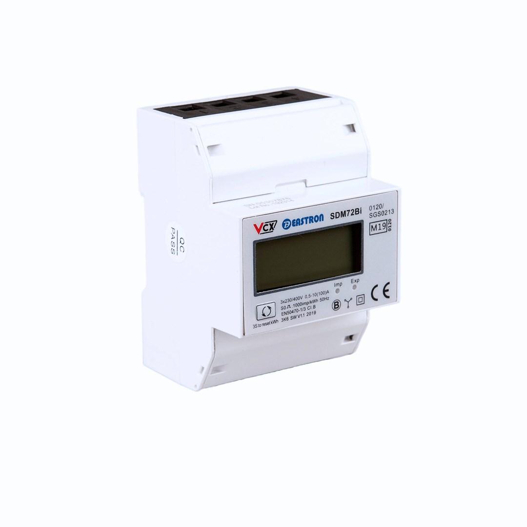 Elmåler MID 3-faset 230 V 100 A - bi‑direktionel (SDM72Bi)