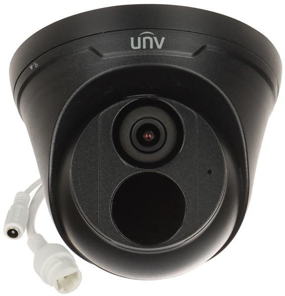 IP-kamera 4 Mpx - UNIVIEW IPC3614LE-ADF28K-H, sort dome