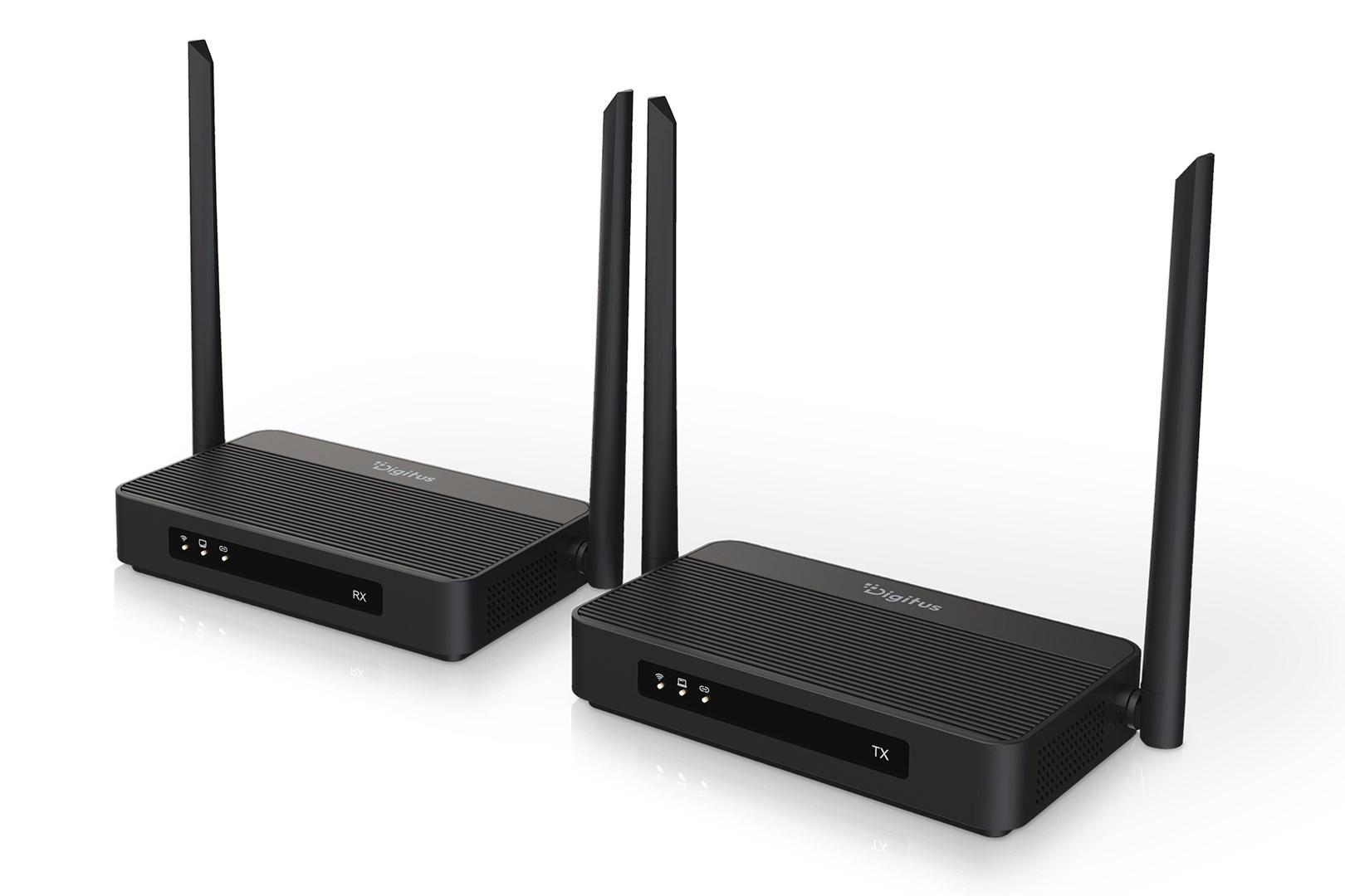 DIGITUS 4K trådløst HDMI KVM extender-sæt - 100 m, 4K/60 Hz