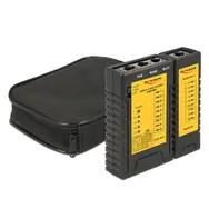 DELOCK 86107 netværkskabelltester - sort/gul billede