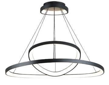 Kotila pendellampe 42/85 cm - moderne loftlampe i ringdesign