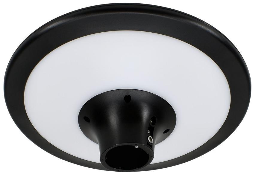Solcelle parkarmatur LED SOLUM 20 W 2.200 lm 3000-4000 K IP65 - sort