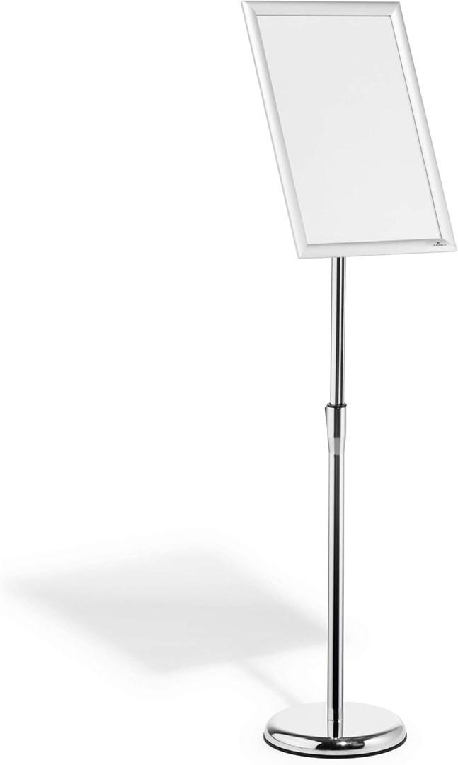 Durable 479923 skilteholder & informationsstativ A3 Aluminium, Plast, Stål Sølv