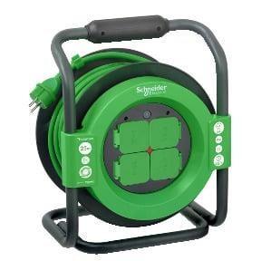 Schneider kabeltromle 25 m - 3×1,5 mm², IP44 billede
