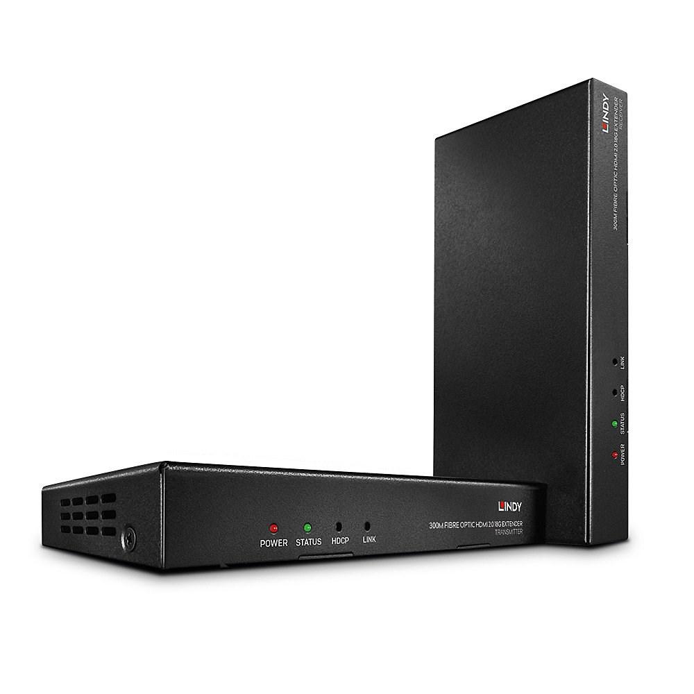 LINDY 300 m Fiber HDMI 18G & IR Extender - sender/modtager