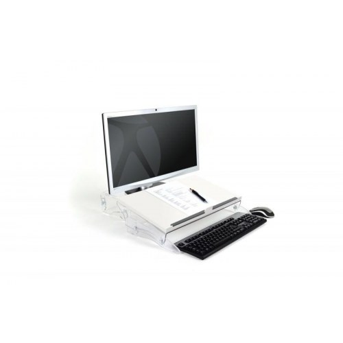 BakkerElkhuizen FlexDesk 630 - dokumentholder/skråskriveplade, hvid
