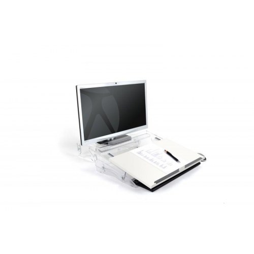 BakkerElkhuizen FlexDesk 630 - dokumentholder/skråskriveplade, hvid