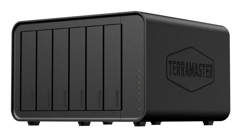 TerraMaster F6-424 MAX NAS - Intel Core i5-1235U, 8 GB DDR5, 6-bays, sort billede