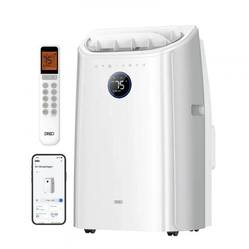 Dreo 515S mobil aircondition - 10.000 BTU, 1,5 l, 65 dB, 3.500 W - hvid