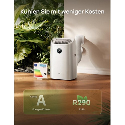 Dreo 515S mobil aircondition - 10.000 BTU, 1,5 l, 65 dB, 3.500 W - hvid