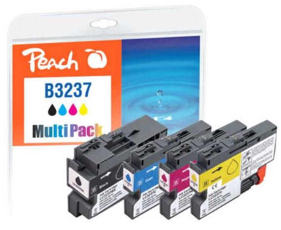 Peach B3237 blækpatroner - multipak til Brother, 4 stk (sort, cyan, magenta, gul)