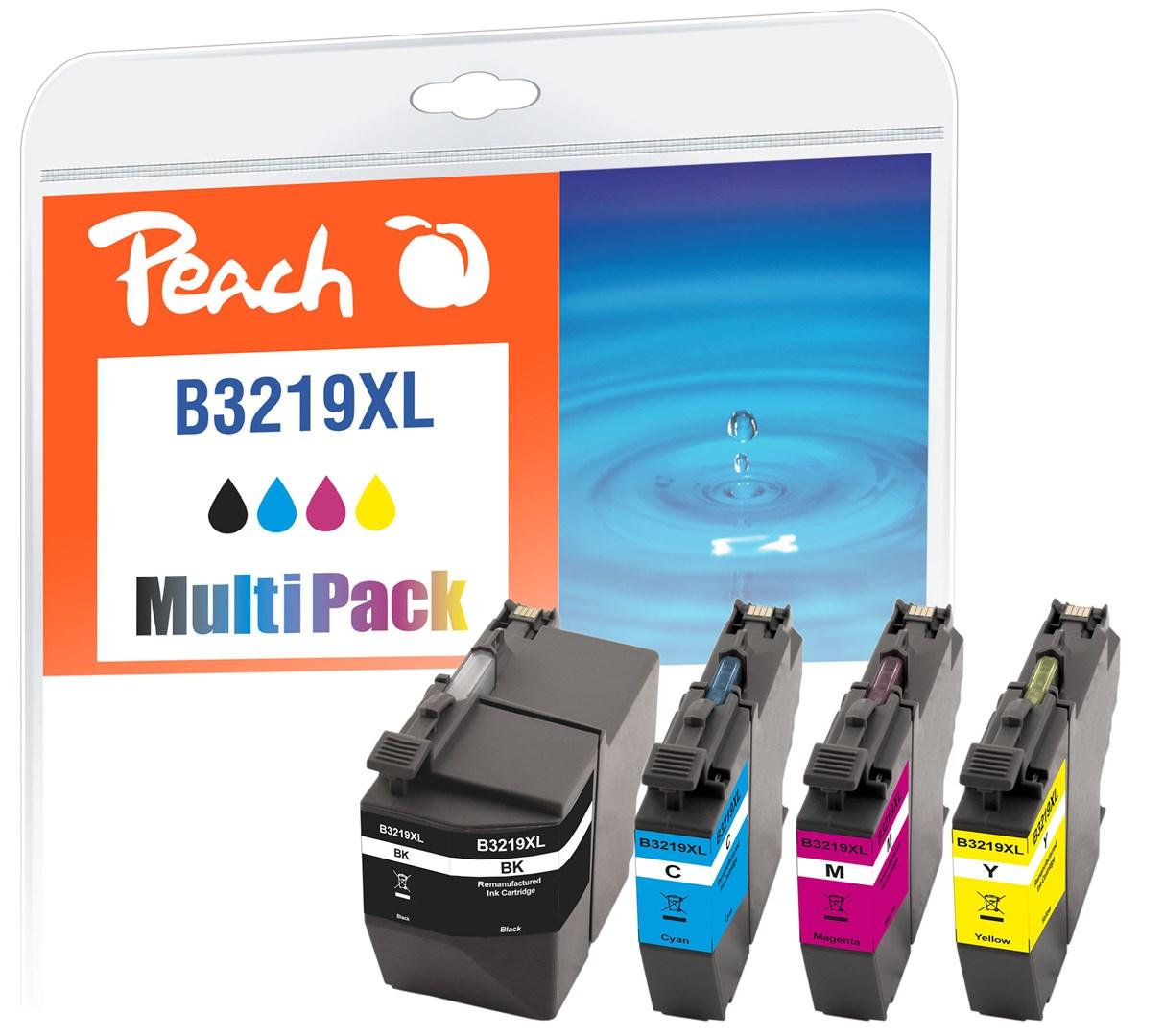 Peach B3219XL blækpatroner - kompatibel multipack (XL) sort/cyan/magenta/gul billede