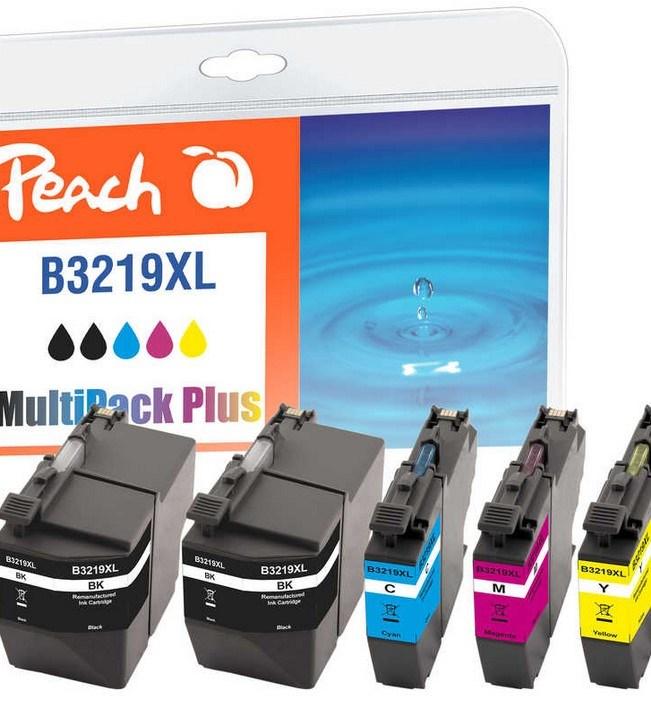 Peach B3219XL MultiPack Plus - kompatible blækpatroner til Brother LC-3219XL (2× sort + C/M/Y) billede