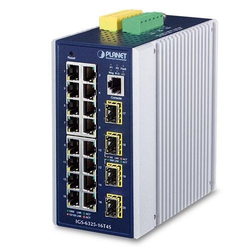 Planet IGS-6325-16T4S - administreret L3 Gigabit switch, blå/grå billede