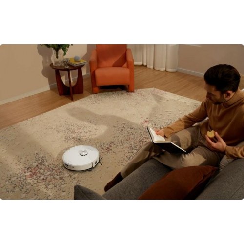Roborock S8 MaxV Ultra robotstøvsuger med moppe - Hvid, 0,27 l