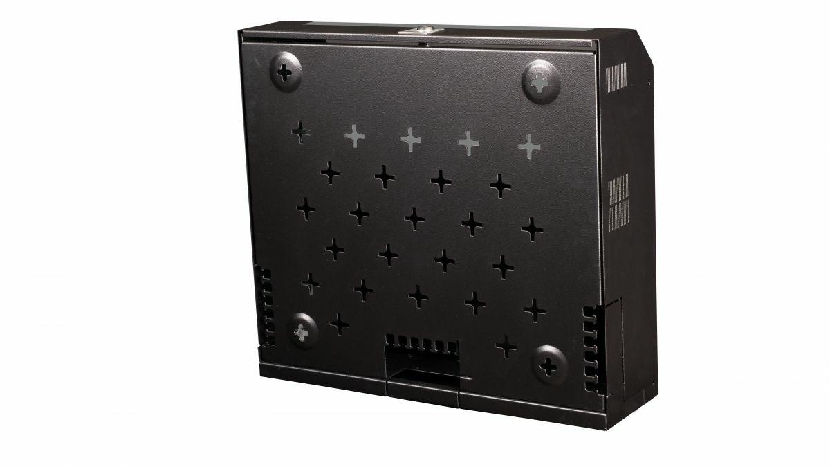 EQUIP Slim Flex 19" vægmonteret rackskab, 5U - RAL 9005 sort billede
